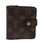 Pre-owned Canvas wallets Louis Vuitton Vintage , Brown , Dames