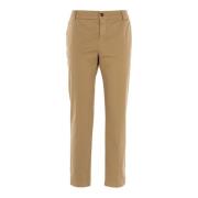 Katoenen chino broek voor vrouwen Fracomina , Beige , Dames