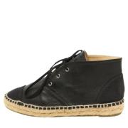 Pre-owned Canvas sneakers Chanel Vintage , Black , Dames