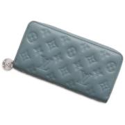 Pre-owned Leather wallets Louis Vuitton Vintage , Blue , Dames