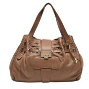 Pre-owned Leather shoulder-bags Jimmy Choo Pre-owned , Brown , Dames