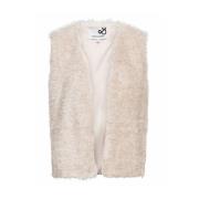 Elaine Gilet Vest voor Vrouwen &Co Woman , Beige , Dames