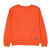 Oranje Katoenen Sweatshirt Aw23 Balmain , Orange , Heren