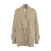 Beige Gebreide Kleding Aw24 Handwas Closed , Beige , Dames