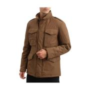 Field Jacket - Tabak - Ganzendons add , Brown , Heren