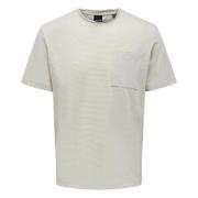 T-shirt Only & Sons , Beige , Heren