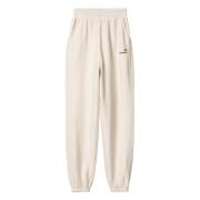 W American Script Sweat Pant Lange broek Carhartt Wip , Beige , Dames