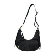 Crossbody Hobo Tas Borbonese , Black , Dames