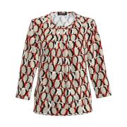 Lange Mouw Blouse Shirt Frank Walder , Multicolor , Dames