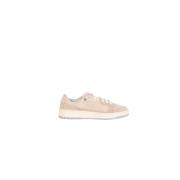 Suede Sneakers met Leren en Mesh Details Paura , Beige , Heren