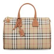 Bedrukte Canvas Bowlingtas Burberry , Multicolor , Dames