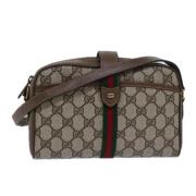 Pre-owned Leather gucci-bags Gucci Vintage , Beige , Dames