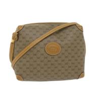 Pre-owned Leather gucci-bags Gucci Vintage , Beige , Dames