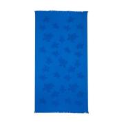 Schildpad Jacquard Strandhanddoek Vilebrequin , Blue , Unisex