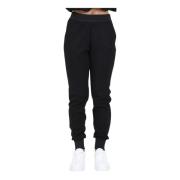 Sportieve Zwarte Broek met Strasslogo Armani Exchange , Black , Dames