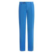 Slim Fit Katoenen Chino Broek Vilebrequin , Blue , Heren