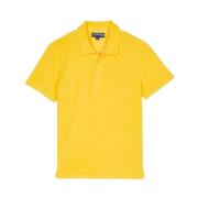 Jacquard Polo Shirt voor Heren Vilebrequin , Yellow , Heren