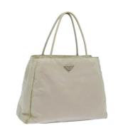 Pre-owned Nylon handbags Prada Vintage , Beige , Dames