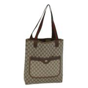 Pre-owned Leather totes Gucci Vintage , Beige , Dames