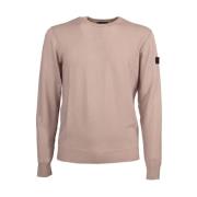 Minimalistische Merino Trui Peuterey , Beige , Heren