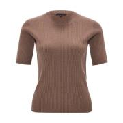 Stijlvolle Pullover met Prika Details Opus , Brown , Dames