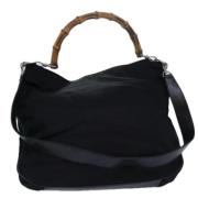 Pre-owned Nylon handbags Gucci Vintage , Black , Dames