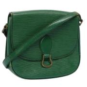 Pre-owned Leather shoulder-bags Louis Vuitton Vintage , Green , Dames