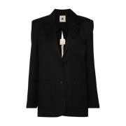 Zwarte Bow Blazer The Garment , Black , Dames