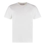 Set van drie katoenen T-shirts Geribbelde randen Off White , White , H...