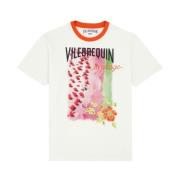 Lucht Strand Katoenen T-shirt Heren Vilebrequin , White , Heren