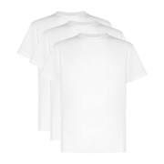 Witte Logo Patch T-shirts 3-Pack Jil Sander , White , Heren