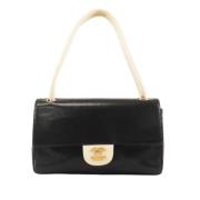 Pre-owned Leather shoulder-bags Chanel Vintage , Black , Dames