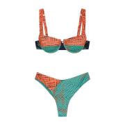 Exotische Bikini Set met Gewatteerde Top Me-Fui , Multicolor , Dames