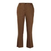 Elegante Chino Broek Winter Tabak Zwart Liu Jo , Brown , Dames