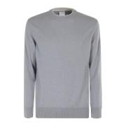 Tipping Crew Neck Sweater Eleventy , Blue , Heren