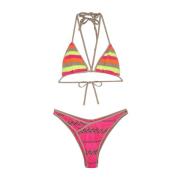 Bikini Triangolo E Slip Americano Fisso Ethos F**k , Multicolor , Dame...