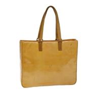 Pre-owned Leather totes Louis Vuitton Vintage , Yellow , Dames