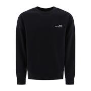 Zwarte Sweatshirt Aw24 Herenmode A.p.c. , Black , Heren