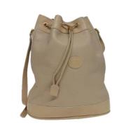 Pre-owned Leather gucci-bags Gucci Vintage , Beige , Dames