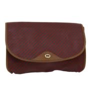 Pre-owned Coated canvas clutches Gucci Vintage , Red , Dames