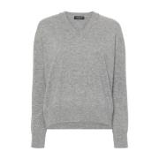 Grijze Sweatshirt Aw24 Dameskleding Fabiana Filippi , Gray , Dames