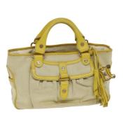 Pre-owned Canvas handbags Celine Vintage , Yellow , Dames