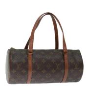 Pre-owned Canvas handbags Louis Vuitton Vintage , Brown , Dames