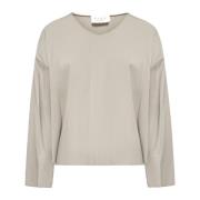 Stijlvolle Shirt Collectie Kaos , Beige , Dames