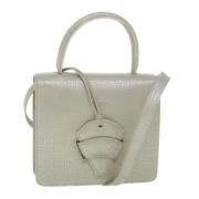 Pre-owned Leather handbags Loewe Pre-owned , Beige , Dames