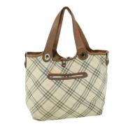 Pre-owned Canvas handbags Burberry Vintage , Beige , Dames