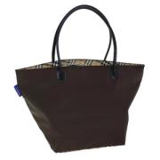 Pre-owned Nylon handbags Burberry Vintage , Brown , Dames