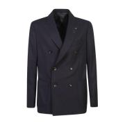 Blauwe herenjas Aw24 Lardini , Blue , Heren