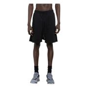 Zwarte Drop Crotch Shorts met Kantdetail Boris Bidjan Saberi , Black ,...