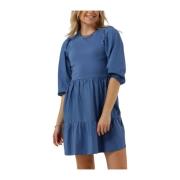 Blauwe Mini Jurk Gpp23070ve Silvian Heach , Blue , Dames